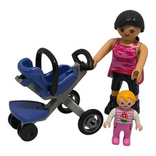 Nice mom with stroller Playmobil (baby, house) 2771