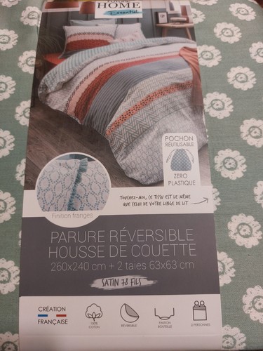 Parure lit 260x240 neuf - 260x240,