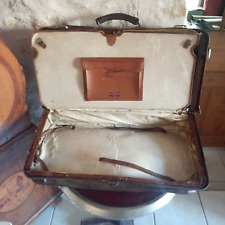 Ancienne Valise En Cuir sellier old england paris 1900