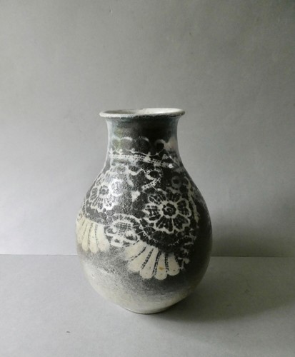Vase céramique signé - en,