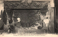 Old postcard 56 - Charmed wood in Guerné (Morbihan) - 316. Old Manor Fireplace