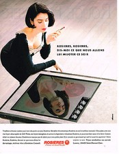 ADVERTISING ADVERTISING 074 1991 ROSIERES ceramic table