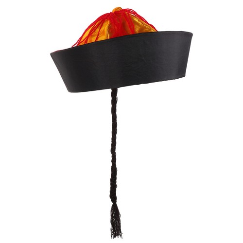 Chapeau chinois avec queue - chinois,