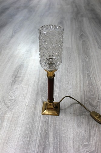 Lampe vintage verre - , ciselé
