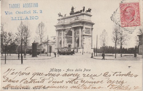 Ancienne carte postale milano - carte,