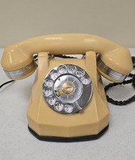 RARE Ivory Bakelite Art Deco Automatic Electric AE 40 Monophone Telephone