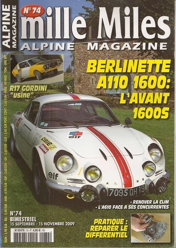 Mille miles alpine a110 - 74,