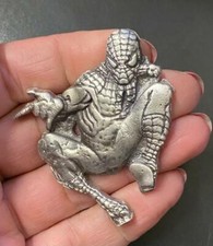 @2.5Troy Oz MK BarZ "Spider Man" Relief 2 Part Cast .999 Fine Silver 