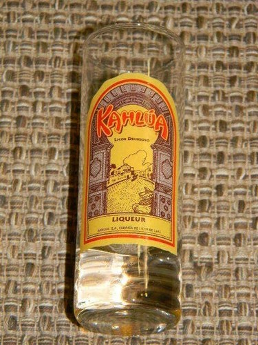 Kahlua liqueur shot - kahlua, glass-