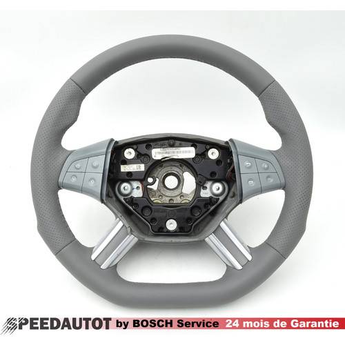 Volant gris cuir mercedes - gris, ml