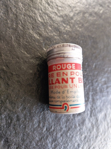 Tube encre poudre - poudre, rouge-