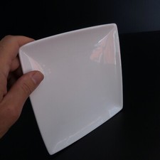 EXTRA STRONG Ceramic Porcelain Art Deco Table Square Flat Plate N6028