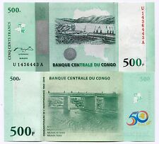 Congo 2010 500 Francs New Uncirculated Banknote X 10 Piece Lot P100