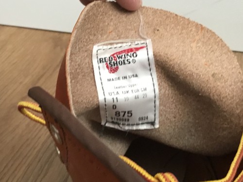 Red wing 875 boots - wing, 11