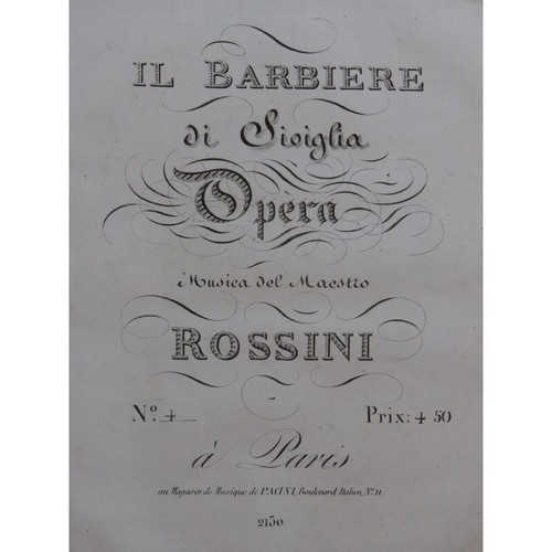 Rossini barbiere di - barbiere,