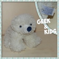 Plush polar bear white gipsy - ref C21