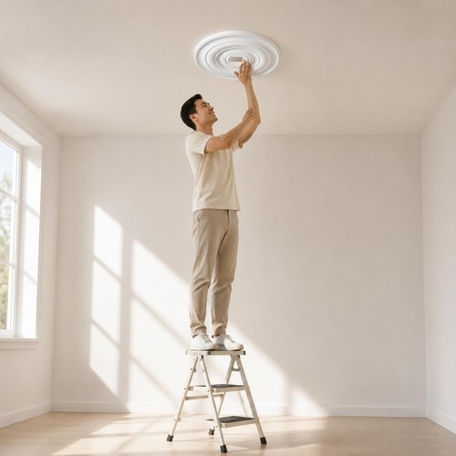 Rosace plafond usage - rosace,