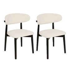 Lot de 2 Chaises en Tissu