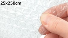 Rouleau Film Bulle 25x250cm Papier à Bulles d'air de diamètre 10mm 35 microns