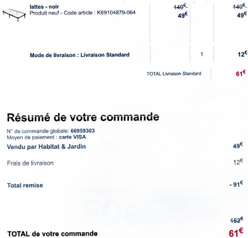 Sommier latte cadre - à,