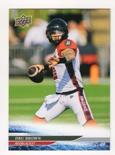 2025 UD CFL Dru Brown Card #25 Ottawa Redblacks Oklahoma State