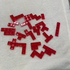Mattel BLOKUS 2013 Replacement Parts Pieces FULL SET OF 21 RED PIECES B1