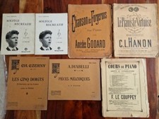 Lot de 7 partitions de musique