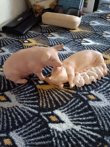 Couple cochon porcelaine - de,