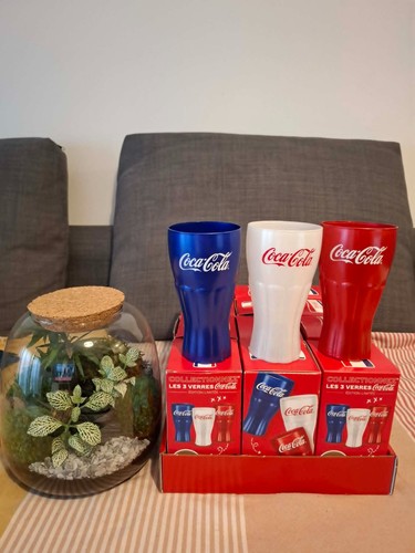 Verres coca cola bleu - 3,