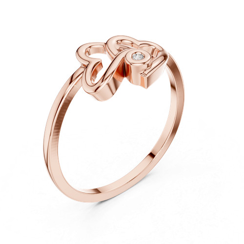 Bague tige fendue designer - tige,