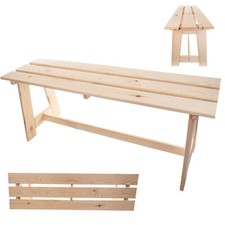 Banc de jardin KADAX en bois, banc, banc de parc, banc extérieur pour balcon,...