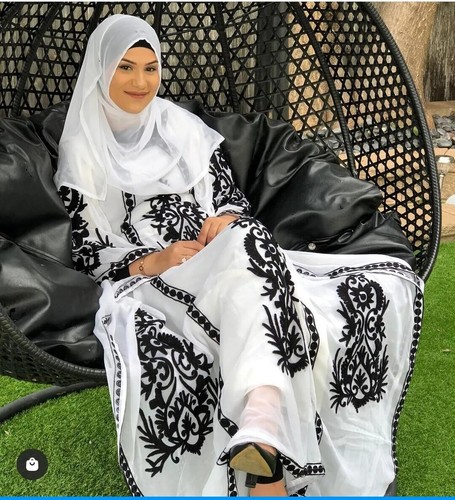 Robe blanche caftan marocaine