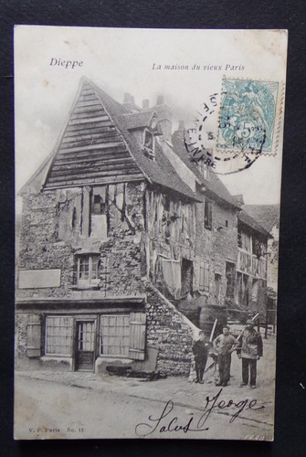 D112b cpa dieppe maison - maison, du