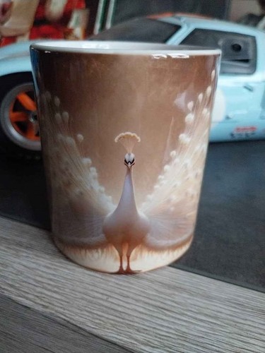 Mug grand paon - , blanc