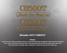 HONDA 1973 CB500 CB500T SIDE COVER DECALS GRAPHICS