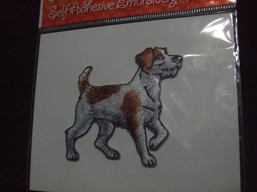 Sticker broderie chien jack - ,