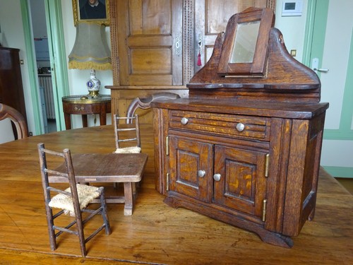 Ancien buffet poupee avec - buffet, de