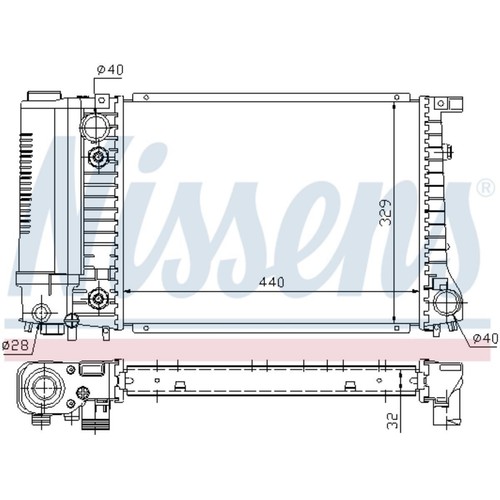 Radiateur refroidisseur pour - radiateur,