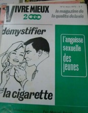 Vivre mieux 2000 n°6 mars 1975 angoisse sexuelle la cigarette nudisme 