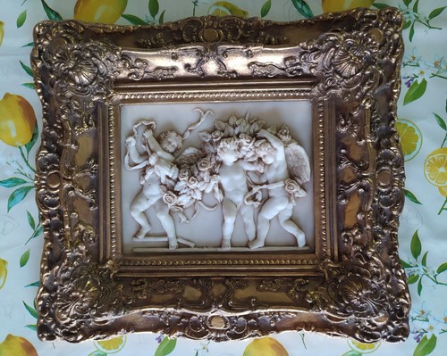 Tableau chérubins relief - chérubins,
