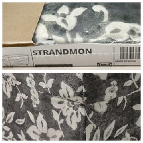 Ikea strandmon ottoman cover - strandmon,