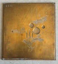 Brass Plate Matrix Printing Christmas Parties New Year Fir Balls Chandelier