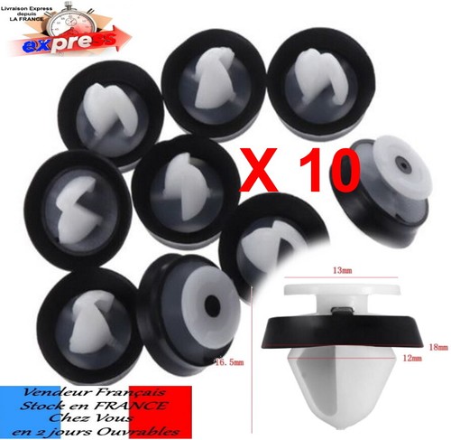 Clips fixation garniture - 10,