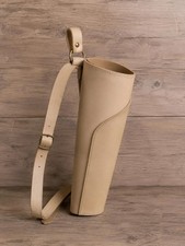 Handmade beige leather archery