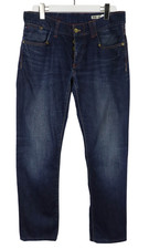 TOMMY HILFIGER Rogar Regular Jeans Men's W33 L31 Faded Button Fly Straight Fit