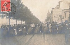 Old postcard photography paris (75012?) COURSE DES ROULEURS BARNEAUX QUAI DE LA RAPÉE?