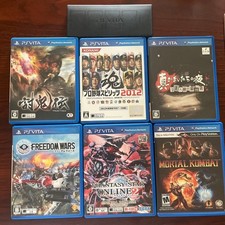 PS Vita Game Bundle with Official Case Toukiden Freedom Wars Pro Baseball 2012