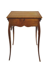 Bureau a culbute ou capucin à mécanisme en merisier massif . XIX siècle .