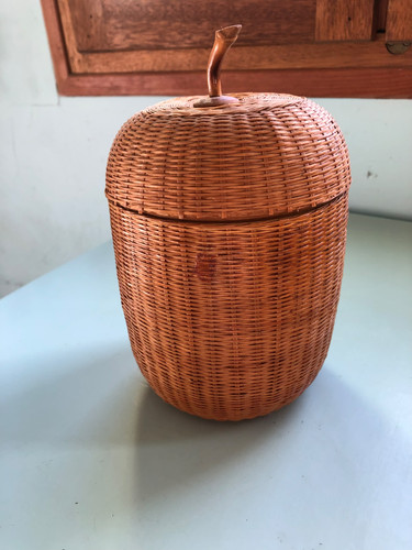 Panier osier couvercle en - panier,
