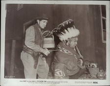 The Blazing Trail 8 x 10 Still 1949 Smiley Burnette & Trevor Bardette!